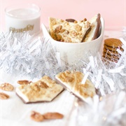 Gingerbread Pecan Chocolate Bark