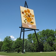 World's Largest Painting on an Easel, Altona, Manitoba, Canada