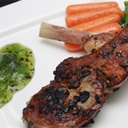 Roast Lamb With Mint Sauce