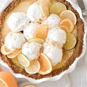 Citrus Sour Cream Pie
