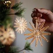 Straw Tree Ornaments