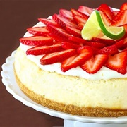 Strawberry Margarita Cheesecake