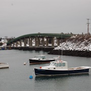 Drive Across the Bridge From Jonesport to Beals Island
