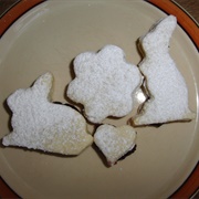 Vegan Gingerbread Biscuits Filled With Blueberry Blackcurrant Jam