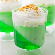 Green Jell-O Parfait