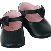 Baby Girl&#39;s Black Shoes