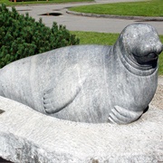 Andre the Seal Statue in Rockland, ME