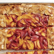 Nectarine Strawberry Sheet Pan Pie