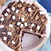 Peanut Butter S'mores Ice Cream Pie