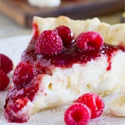 Raspberry Banana Pie