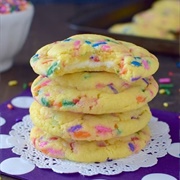 White Chocolate Lemon Funfetti Cookies