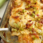 Potato, Bacon and Leek Gratin