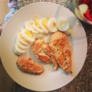 Egg and Grilled Chicken