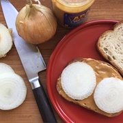 Peanut Butter and Raw Onion