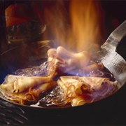 Flambeed Food