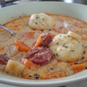 Krumpligombóc Leves