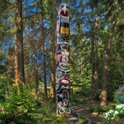 Surrey Columbian Centennial Totem Pole, BC, Canada