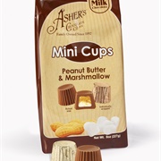 Asher's Milk Chocolate Mini Cups Peanut Butter & Marshmallow