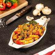 Pasta With Spicy Tomato Sauce and Broccoli