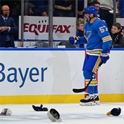 Thrown Headwear on Ice to Celebrate a NHL Hat Trick