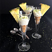 Piña Colada Cheesecake Shooters