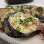 Fried Eggplant With Parsley