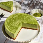 Matcha Tofu Cheesecake