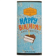Seattle Chocolate Happy Birthday Cake Batter Milk Chocolate Truffle Bar