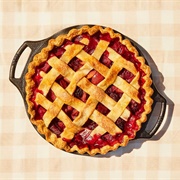 Blackberry Plum Lattice Pie