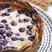 Blueberry Waffle Crust Pie