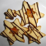 Vegan Orange Cookies With Orange Juice, Peel and Marmelade