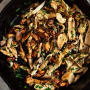 Roast Duck With English Mushrooms