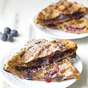Blueberry Cheesecake Stuffed French Toast Waffles