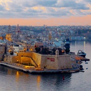 Old Valletta and Grand Harbour. Malta