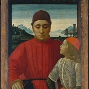 Francesco Sassetti and His Son Teodoro (Domenico Ghirlandaio)