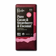 Raaka Pure Cacao &amp; Strawberry &amp; Coconut 80% Cacao
