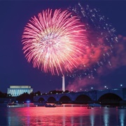 Watched Fireworks at National Mall