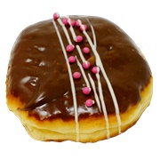 Fuzion Donuts Raspberry Cheesecake Donut