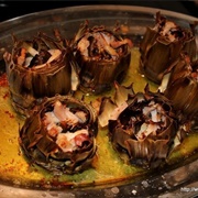 Carxofes a La Brasa O Al Forn