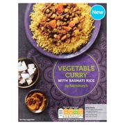 Vegetable Curry and Basmati Rice