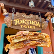 Peanut Butter Chocolate Hazelnut Spread and Banana Sandwich