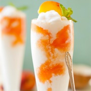 Coconut Peach Lemonade Slushies