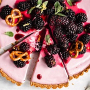 Blackberry Pretzel Pie