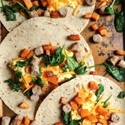 Egg and Butternut Squash Wrap