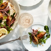 Provencal Stuffed Squid