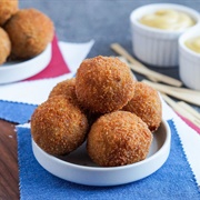 Bockwurst & Bitterballen in Amsterdam, the Netherlands