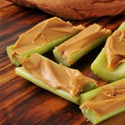 Celery With Crunchy Peanut Butter