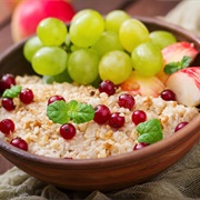 Apple and Grape Oatmeal