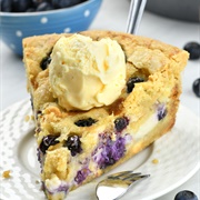 Blueberry Cheesecake Cookie Pie