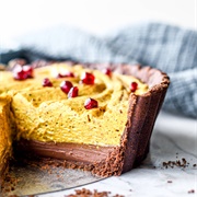 Pistachio Chocolate Ganache Pie